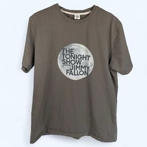 The Tonight Show Starring Jimmy Fallon T-shirt Unisex XL Gray Moon
